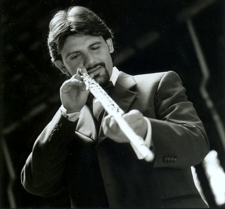 Flauto traverso in primo piano